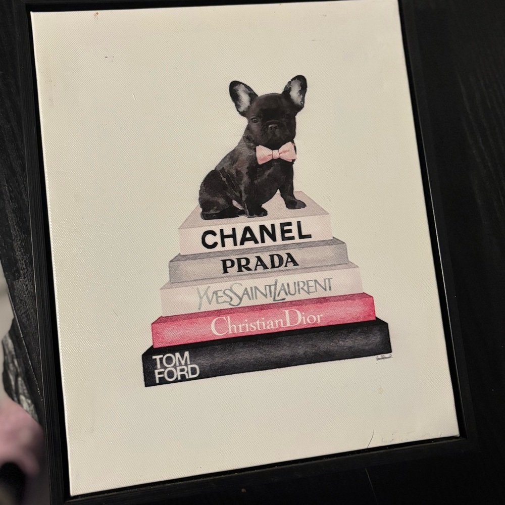 Luxury Frenchie canvas